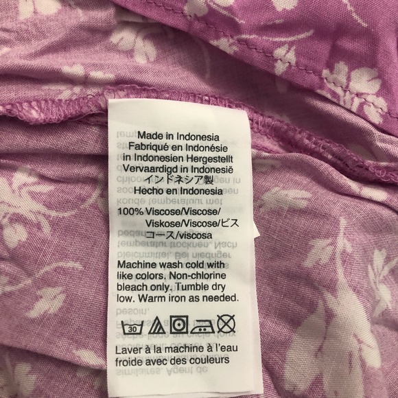 J. Crew Ruffle-front mini dress in soft rayon bubblegum floral Sz 12 J039-12 - Picture 9 of 9